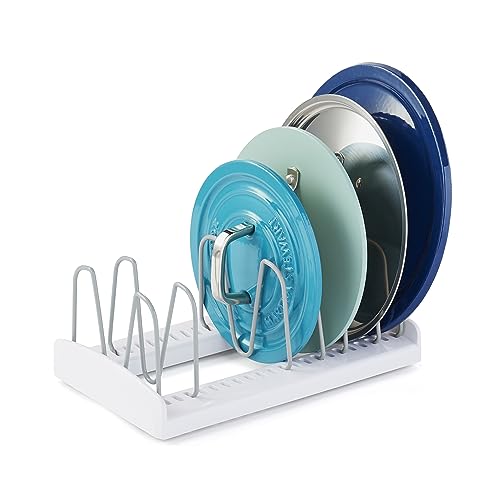 YouCopia StoreMore Verstellbarer Topfdeckel-Organizer, Standard, Weiß von YouCopia