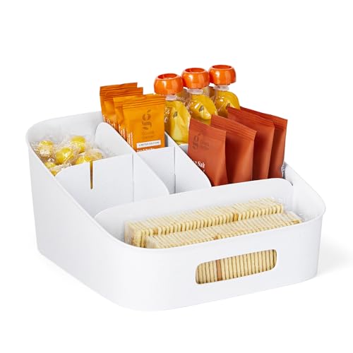 YouCopia Verstellbarer Abfalleimer, BPA-frei, geteilter Korb, Snack-Organizer, Einheitsgröße, gesprenkelt weiß YouCopia Verstellbarer Abfalleimer, BPA-frei, geteilter Korb, Snack-Organizer, Einheitsgröße, gesprenkelt weiß von YouCopia