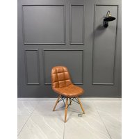 Stuhl - Esszimmerstühle Metallstuhl Holzbeine Stühle Für Wohnzimmer Lederstuhl Samtstuhl von YouFurnitures