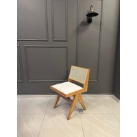 Stuhl Im Pierre Jeanneret Stil - Vintage Ess- Und Wohnzimmerstuhl Rustikales Essset Optionen Personalisiertes Set Für Home Design von YouFurnitures