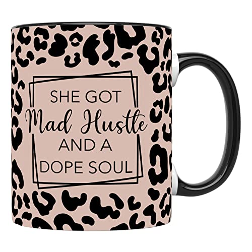 YouNique Designs Best Boss Lady Tasse für Frauen, 325 ml, Lady Boss, Boss Babe, Tasse für weiblichen Chef, Girl Boss, Unternehmer-Tasse für Frauen, Boss Kaffeetassen für Frauen (schwarzer Griff) von YouNique Designs