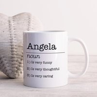 Personalisierte Name Definition Mit Und 3 Zeilen Design Weiße Kaffeetasse 11 Unzen | Beschreibung Substantiv Personalisierte Name Definition Mit Und 3 Zeilen Design Weiße Kaffeetasse 11 Unzen | Beschreibung Substantiv von YouPersonalise