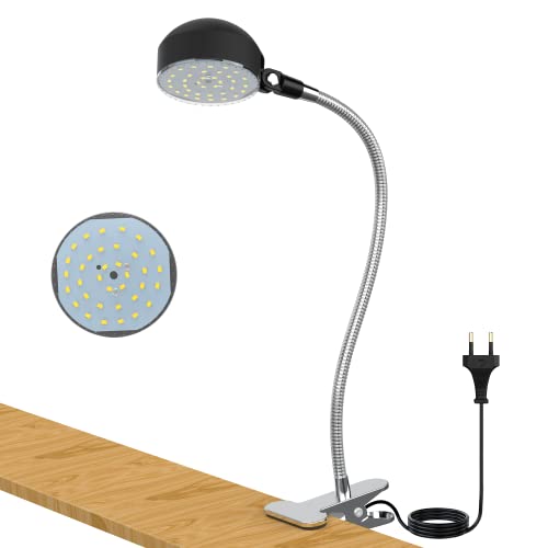 YouTeMei Klemme Arbeitsleuchte 12W 1320 Lumen Led Maschinenleuchte für Drehmaschine/Cnc/Fräsen/Bohrmaschine/Nähmaschine von YouTeMei