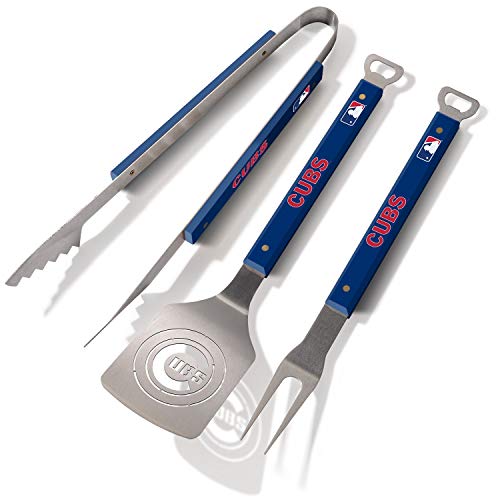 YouTheFan Chicago Cubs MLB Barbecue Grillbesteck-Set (3-Teilig) von YouTheFan