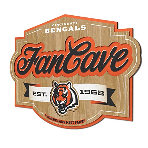 YouTheFan NFL Cincinnati Bengals Fanhöhle Schild von YouTheFan