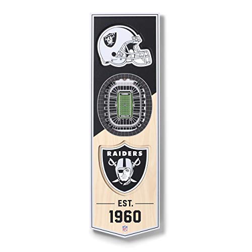 YouTheFan NFL Las Vegas Raiders 3D Stadium Banner-Allegiant Stadium von YouTheFan