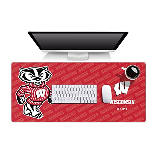 YouTheFan Wisconsin Badgers Logo Serie Schreibtischunterlage von YouTheFan