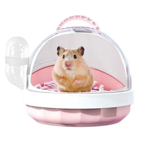 YouYuer Hamster Transportbox,Transportbox für Kleintiere mit Wasserflasche,Tragbare Hamster Transportkäfig Reisebox Tragekäfig mit Lüftungsschlitze für Rennmäuse,Mäuse,Zwerghamster YouYuer Hamster Transportbox,Transportbox für Kleintiere mit Wasserflasche,Tragbare Hamster Transportkäfig Reisebox Tragekäfig mit Lüftungsschlitze für Rennmäuse,Mäuse,Zwerghamster von YouYuer