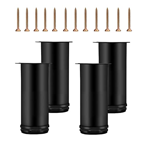 YouYuer Möbelfüße 200mm,4PCS Verstellbar Möbelfüß Möbelbeine Tischbeine Sockelfüße Tischfuß Couchfüße Bettfüße Metall Edelstahl Schrankfüße Möbelfüße Verdicken für Sofa,Tisch,Schränke (B) von YouYuer