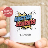 Bester Lehrer Tasse Abschiedsgeschenk Personalisiert Mit Name | Geschenk Zum Abschied Klassenlehrer Bester Lehrer Tasse Abschiedsgeschenk Personalisiert Mit Name | Geschenk Zum Abschied Klassenlehrer von Youaddit