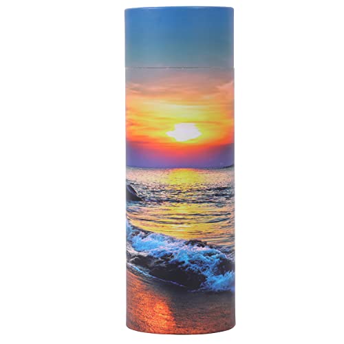 Ocean Sunset Streuurne – biologisch abbaubare Streuurne für Asche – Urne für erwachsene Asche (klein) von Youdear Memorials