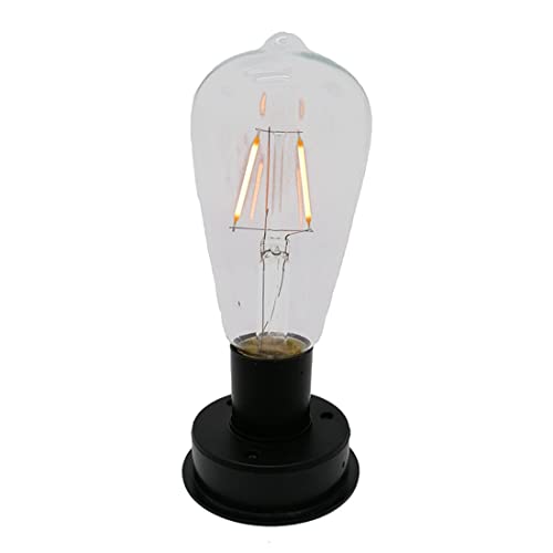 Youdefa 1Pc Solar LED Wolfram GlüHlampe Lampe 2800K Automatische Lichtsensoren Zaun Nachtlichter für Gartenlampe (8,5 cm) von Youdefa