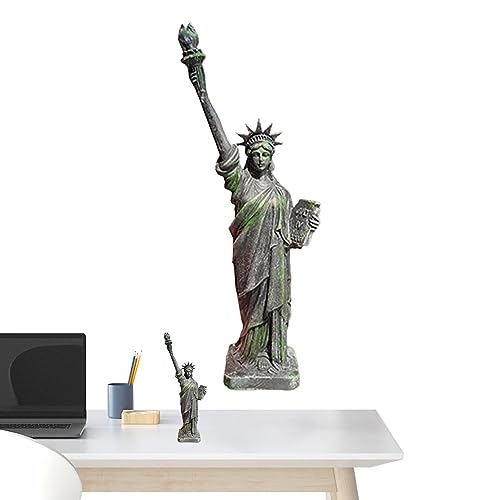 Freiheitsstatue, kleine Freiheitsstatue aus Kunstharz, langlebige, leichte Freiheits-Souvenirs, tragbare handgefertigte Freiheitsfigur, aufschlussreiches Freiheitsgeschenk für Erwachsene, Frauen, Männ von Youding