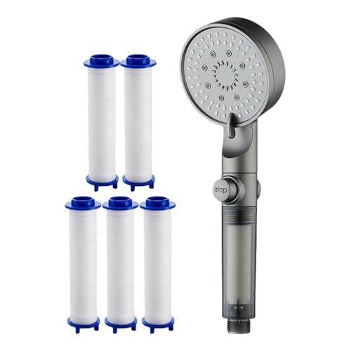 Gefilterter Duschkopf - Handheld Regenduschkopf | Hochdruckschauerköpfe | Silikon -Düsen -Wasserhahn -Sprühgerät Mit 5 Modi Für Zuhause, Wohnung, Wohnmobilbad, Camping, Fitnessstudio Gefilterter Duschkopf - Handheld Regenduschkopf | Hochdruckschauerköpfe | Silikon -Düsen -Wasserhahn -Sprühgerät Mit 5 Modi Für Zuhause, Wohnung, Wohnmobilbad, Camping, Fitnessstudio von Youding