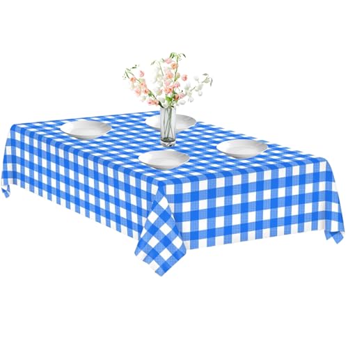 Gingham Tischdecke | Rechteck Oktoberfesttabelle Cover | Hochleistungsabdeckung wasserdichte Partydekor für Café Camping Hinterhof Grill Restaurant Terrasse Balkon Essgarten von Youding