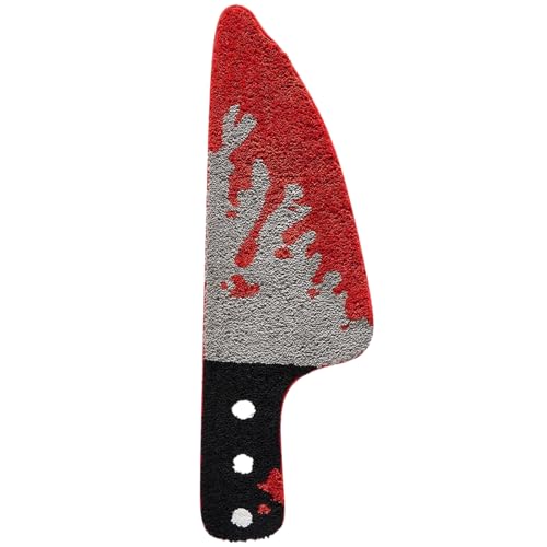 Halloween Teppiche - Realistischer Schreibtreiz Teppich | Horrorfilm Gothic Area Gummi -Teppiche | Gruseliger Urlaubsteppich Werfen Läufer Für Innen-, Außen-, Eingang, Zimmertür, Eingang, Küche, von Youding