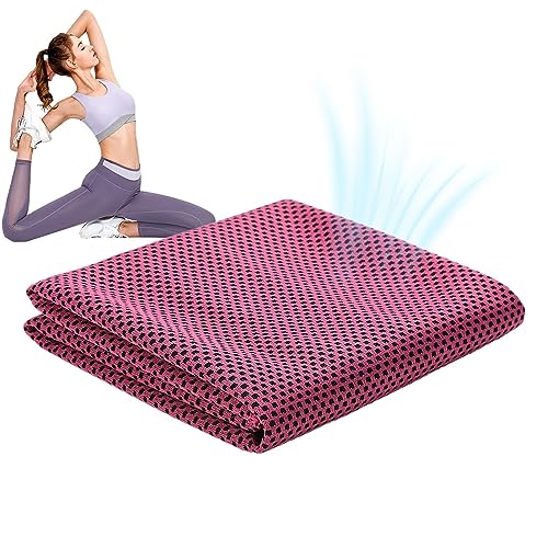 Kaltes Handtuch, weich, atmungsaktiv, 30,5 x 81,3 cm, kühlendes Handtuch aus Mikrofaser, kühlendes Handtuch, atmungsaktiv, sofortige Entlastung von Überhitzung, S von Youding
