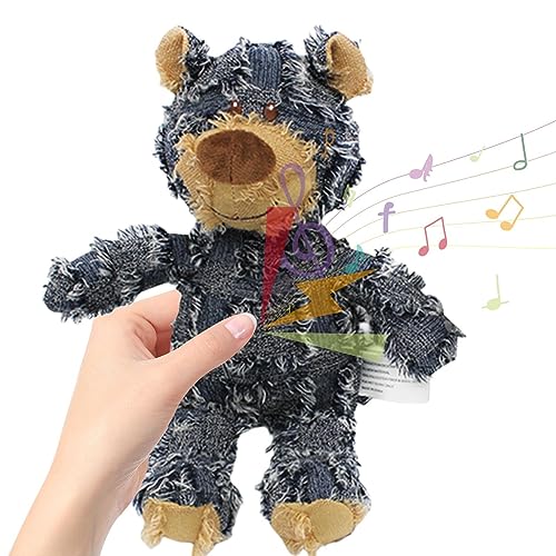 Kauspielzeug aus Plüsch für Hunde, Bär, robust und unverwüstlich, mit Handtuch zum Entfernen von Schmutz, Plüschspielzeug für Hunde, Wildknoten für Hunde, Katzen und andere kleine Anien von Youding
