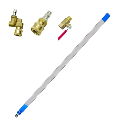 Kühlerreinigungsstab - 4500 Psi Druckluftpumpe Flush | Edelstahlkühlerdruckreiniger | Tragbares Haushaltszubehör Für Fahrzeug -LKW -Wartung Für Haushaltsautos, LKWs, Wohnmobile von Youding