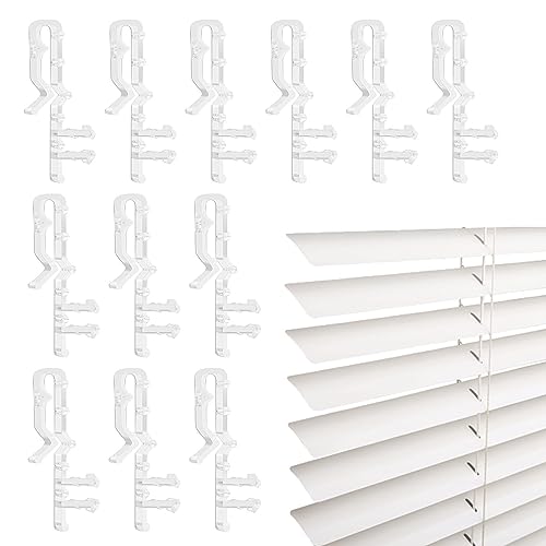 Querbehang für K, Clips für horizontale, transparente Jalousien | Clip Halterung für Fensterrollos wiederverwendbar für den Ersatz Querbehang Youding von Youding