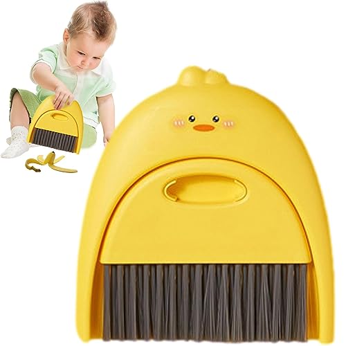 Set mit kleinem Besen und Kehrschaufel, Mini-Schaufel und Bürste mit weichen Borsten und Loch zum Aufhängen, Set mit Besen und Kehrschaufel, tragbar, mit Griff, Reinigungsset von Youding
