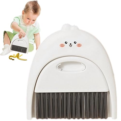 Set mit kleinem Besen und Kehrschaufel, Mini-Schaufel und Bürste mit weichen Borsten und Loch zum Aufhängen, Set mit Besen und Kehrschaufel, tragbar, mit Griff, Reinigungsset von Youding