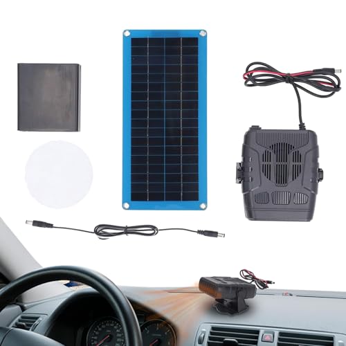 Solarpanelheizung | 30W CAR Solar Panel Ladegerät Mit Eingebauter Heizung | Windschutzscheiben -Defogger & Demister - Solàr -Kraftheizungskit Für Winterauto, Van, Tierhaus, Gewächshaus, Schuppen, Gebr von Youding