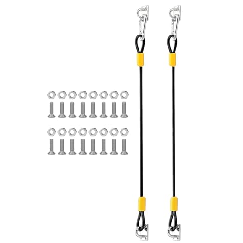 Wheelie Bin Lock - 48 Cm Metall Locks Kit | Hochleistungskautschukbeschichteter Kreiselseil | Täuberbins Deckelgurte, Zwei Karabiner, Mülldose Stahldrähte Seile, Sechzehn Schrauben, Nüsse Für Zuhause, Wheelie Bin Lock - 48 Cm Metall Locks Kit | Hochleistungskautschukbeschichteter Kreiselseil | Täuberbins Deckelgurte, Zwei Karabiner, Mülldose Stahldrähte Seile, Sechzehn Schrauben, Nüsse Für Zuhause, von Youding