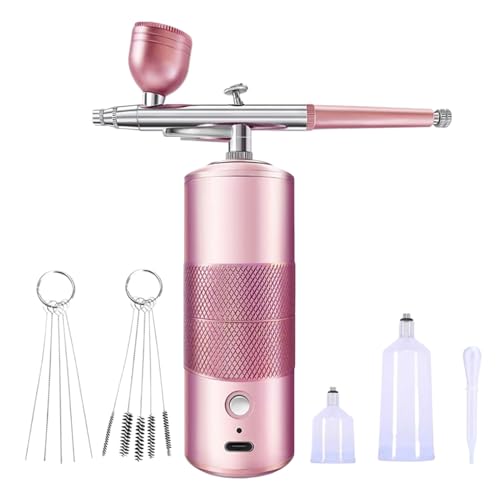 Youding Airbrush Set Für Nägel | Tragbare Airbrush - Kabellose Spritzpistole Für Makeup Haare Graffiti Schuhe Kuchen Auto | Dekorieren Hobby Anfänger von Youding
