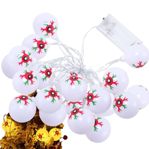 Youding Augen Lichterkette - Dekorative Augen Lusterkette,Batteriebetrieben Deko Für Terrasse Fenster Garten Wand Innenbereich Baum von Youding