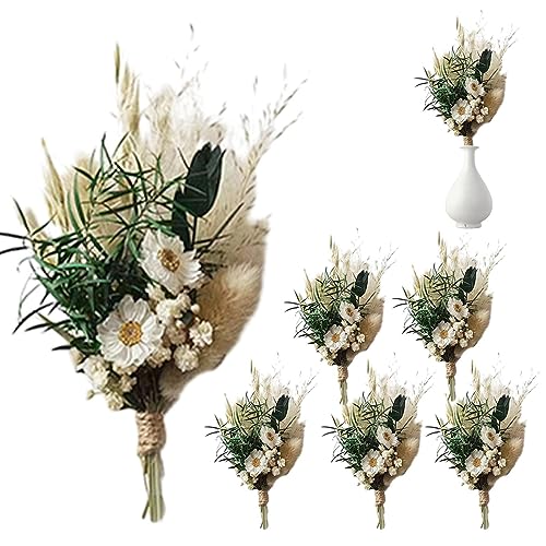 Youding Blumenstrauß aus getrockneten Blumen, natürliche Blumensträuße für die Dekoration, Tischdekoration, getrocknete Blumen, wiederverwendbar, für Partys, Brautduschen von Youding