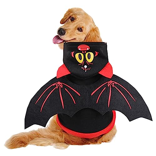 Youding Fledermaus-Kostüm für Haustiere | Fledermaus-Kostüm für Hunde | weiche Fledermaus für Haustiere, Halloween-Outfits von Youding
