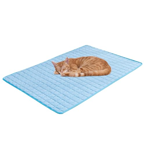 Youding Haustier Kühlmatte,Katzen Kühlunterlage | wasserdichte rutschfeste Atmungsaktive 68X48 cm für Welpen Kennel Außenbereich und Reise Youding Haustier Kühlmatte,Katzen Kühlunterlage | wasserdichte rutschfeste Atmungsaktive 68X48 cm für Welpen Kennel Außenbereich und Reise von Youding