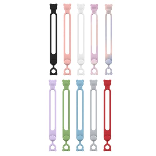 Youding Kabelorganizer | 10 Stück Kabelhalter für Ladekabel,Wiederverwendbare Kabelhalter Für Arbeitsplatz Auto Schreibtisch von Youding