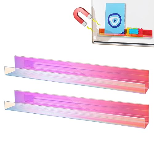Youding Magnetisches Bücherregal für Whiteboards, stabiles Magnetregal | schwimmender Gewürzorganizer in 2 Teilen, starke Magnethalterung, Küche, ohne Stanzer von Youding