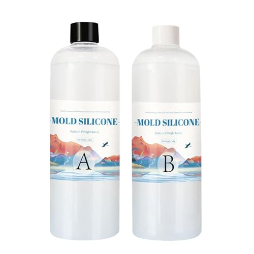 Youding Silikonform Making Kit | Durchscheinend flüssiges Formteilen Silikon -Set Schimmelpilz -Silikon für -Gussharzformen und Silikonkerzenformen von Youding
