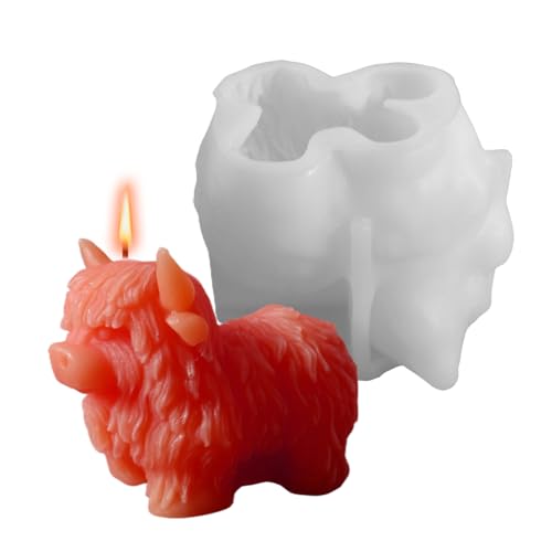 Youding Silikonformen Für Kerzen - 3D Hochlandkuh Seifenform Silikon,Dekorative Bastelform für Nutztiere Handwerk Schmuck Reise Festtagsdekoration Fans Haushalt Youding Silikonformen Für Kerzen - 3D Hochlandkuh Seifenform Silikon,Dekorative Bastelform für Nutztiere Handwerk Schmuck Reise Festtagsdekoration Fans Haushalt von Youding