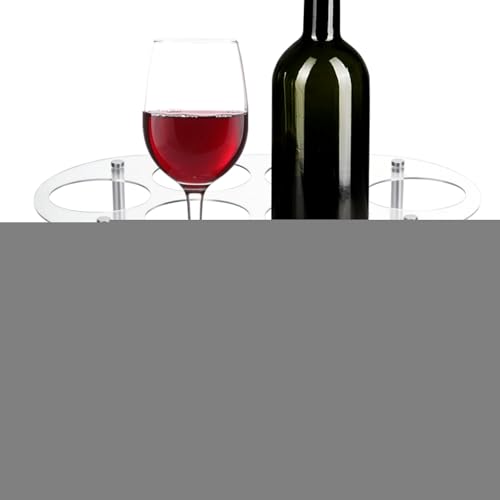 Youding Wasserflaschen Organizer - Flaschen- und Wassertumbler-Organizer-Rack | 6-Fach Becherhalter Aufbewahrung Für Küchenschrank Arbeitsplatte Esstisch Wohnung Gastronomie von Youding