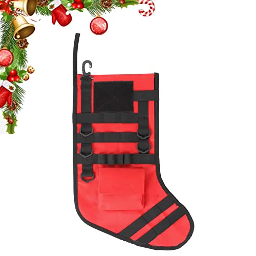 Youding Weihnachten, Weihnachtsmann-Aufbewahrungstasche, mit stabilem Schlitzgriff und Haken für Scheren, Stifte und andere Gadgets von Youding