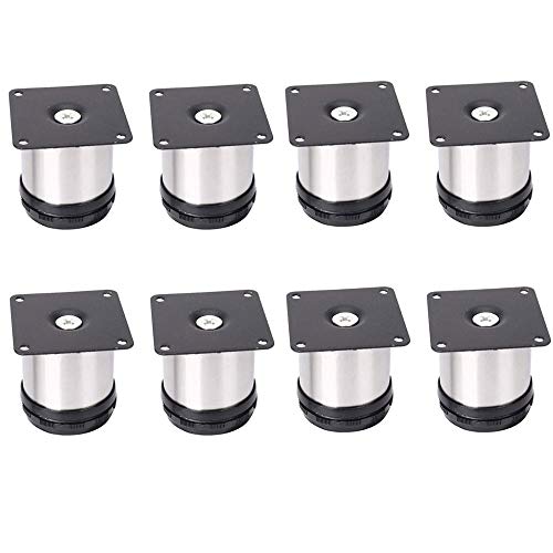 Youery 8 Stück 50 x 50 mm Verstellbare Möbelfüße,Edelstahl Möbelfuß,Tischbeine Möbelbeine,Sockelfüße Tischfuß Couchfüße Bettfüße,Einstellbare Höhe 0-15 mm,belastbar bis 160 Kg (mit Schrauben) Youery 8 Stück 50 x 50 mm Verstellbare Möbelfüße,Edelstahl Möbelfuß,Tischbeine Möbelbeine,Sockelfüße Tischfuß Couchfüße Bettfüße,Einstellbare Höhe 0-15 mm,belastbar bis 160 Kg (mit Schrauben) von Youery