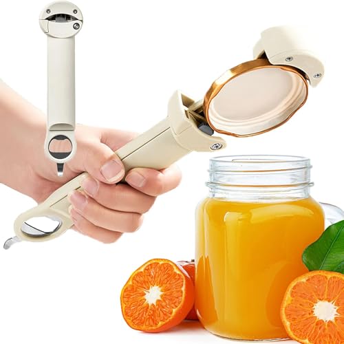 Youery Glasöffner Schraubdeckelöffner, Deckelöffner Manueller, Verstellbare Multifunktionaler Flaschenöffner, Verstellbarer Dosenöffner,Multifunktionaler Dosenöffner,Küchenhelfer von Youery