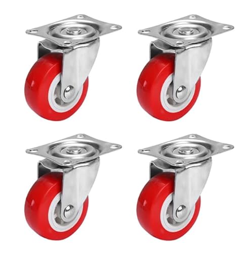 Youery Möbelrollen Schwerlast, 38mm Lenkrollen mit Bremsen, Schwerlastrollen Set Leise Schwenkrollen Polyurethan Transportrollen Räder für Möbel ohne Spuren Rollen für Palettenmöbel(4 Stk bis 200kg) Youery Möbelrollen Schwerlast, 38mm Lenkrollen mit Bremsen, Schwerlastrollen Set Leise Schwenkrollen Polyurethan Transportrollen Räder für Möbel ohne Spuren Rollen für Palettenmöbel(4 Stk bis 200kg) von Youery