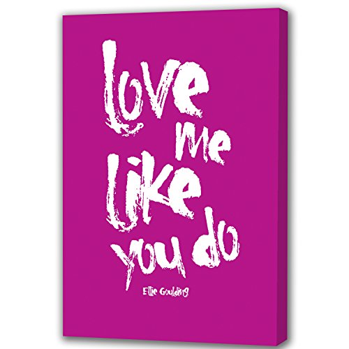 Youframe Love me Like You Do, Pink, 40,6 x 30,5 cm, Aluminium, farbig, 40.6cm x 30.5cm (16"x12") von Youframe