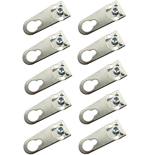 Youliang 10 Stück Aluminium-Legierung Haken Rahmen Rückwand Haken Bilderrahmen Aufhängung Rahmen Hardware Zubehör 40 x 15 mm von Youliang