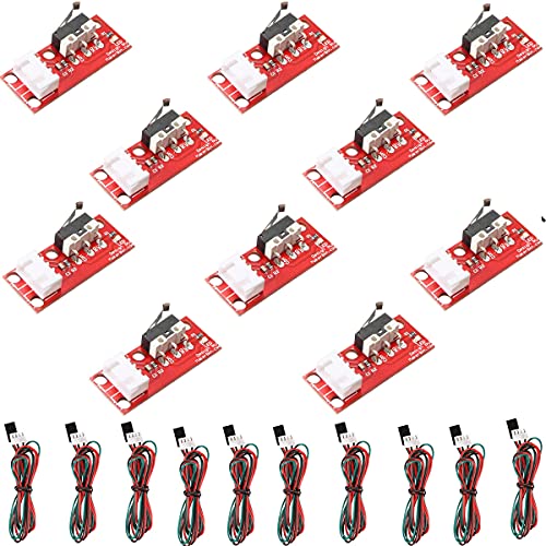 Youmile 10 Stück Mechanische Endstück Mit Draht Touch-Schaltermodul mit Kabel für 3D-Drucker Makerbot Prusa Mendel RepRap CNC für Arduino für Mega 2560 1280 RAMPS 1.4 Youmile 10 Stück Mechanische Endstück Mit Draht Touch-Schaltermodul mit Kabel für 3D-Drucker Makerbot Prusa Mendel RepRap CNC für Arduino für Mega 2560 1280 RAMPS 1.4 von Youmile
