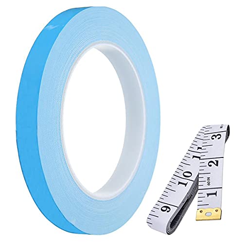 Youmile 10mm x 25m Wärmeleitfähiges Doppelseitiges Klebeband Wärmeleitklebeband Kühlband für Kühlkörper, LED Leuchten, IC Chip, CPU, GPU mit 1,5m Maßband von Youmile