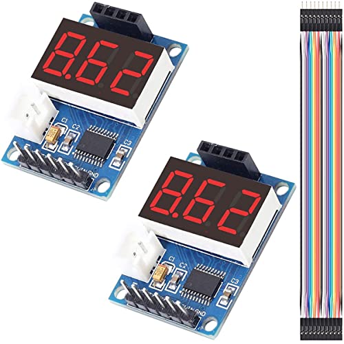 Youmile 2 Stück HC-SR04P/SR04 Ultraschall Modul Entfernungsanzeige Sensor 5 V Testplatinenanzeige Entfernungsmesser LED-Anzeigemodul mit DuPont-Kabel für Arduino-Roboter Youmile 2 Stück HC-SR04P/SR04 Ultraschall Modul Entfernungsanzeige Sensor 5 V Testplatinenanzeige Entfernungsmesser LED-Anzeigemodul mit DuPont-Kabel für Arduino-Roboter von Youmile