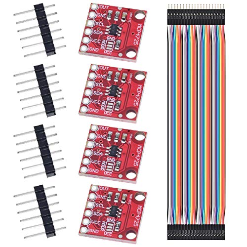 Youmile 4 Stück MCP4725 I2C DAC Breakout Modul 2.7-5.5 V 12 Bit Digital Analog EEPROM Entwicklungsplatine für Arduino mit Dupont Kabel von Youmile