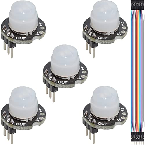 Youmile 5 Stück Mini SR602 Bewegungssensor-Detektormodul Infrarot-Sensormodul Sensorischer Schalter Hohe Empfindlichkeit mit Dupont-Kabel für Arduino Electronic DIY Youmile 5 Stück Mini SR602 Bewegungssensor-Detektormodul Infrarot-Sensormodul Sensorischer Schalter Hohe Empfindlichkeit mit Dupont-Kabel für Arduino Electronic DIY von Youmile