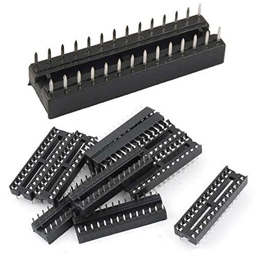 Youmile 50PACK DIP IC-Sockel 28Pin Narrow 2 Row 2,54 mm IC-Sockel Adapter Solder Type Socket von Youmile